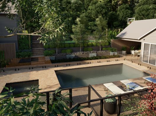 swimming pool garden design