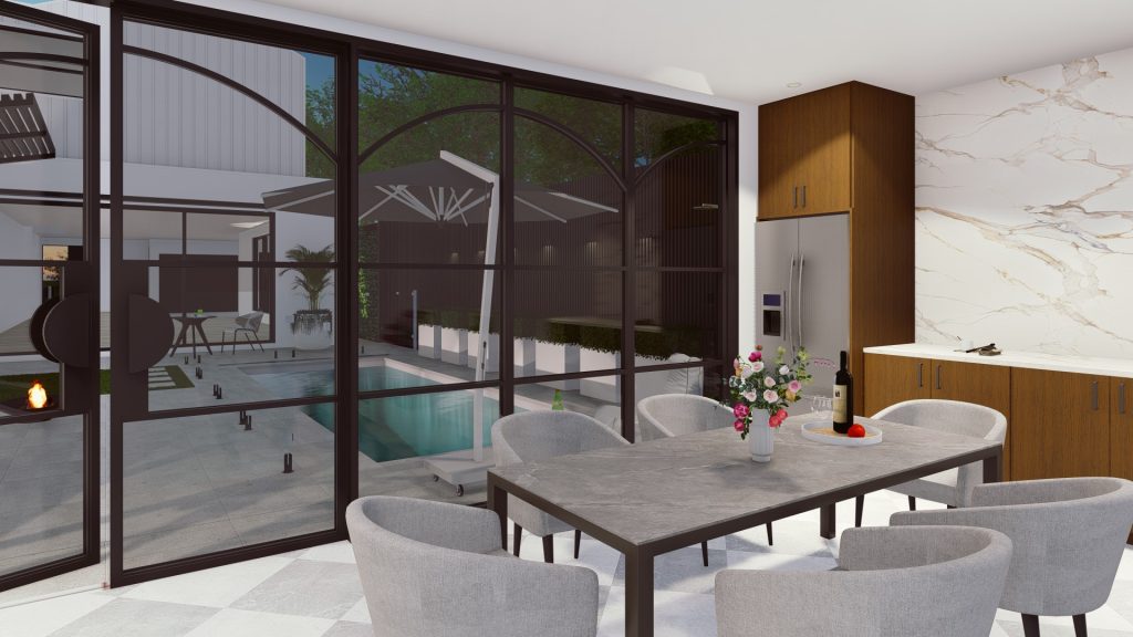 alfresco and swimming pool landscape design