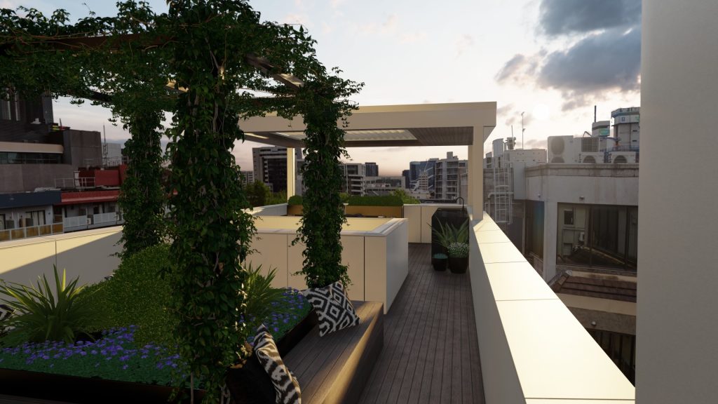 Rooftop landscape design Melbourne