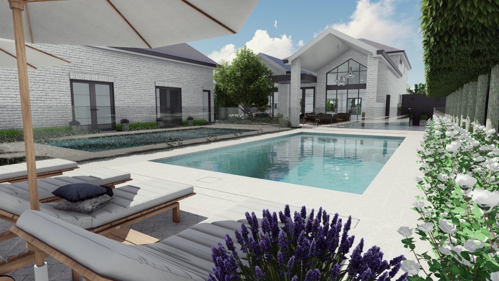 pool and alfresco landscape design